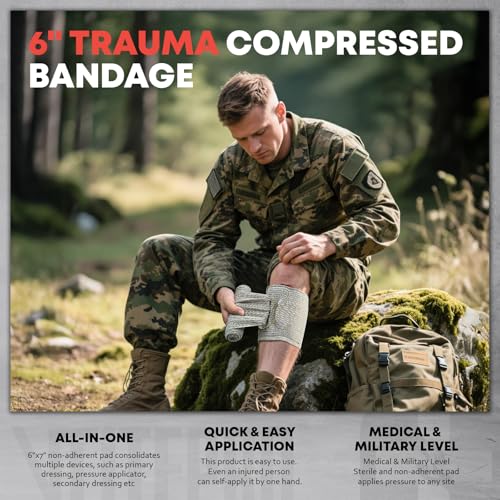 144 Pcs Advanced Trauma First Aid Kit (C-brown)