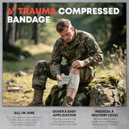 144 Pcs Advanced Trauma First Aid Kit (C-brown)