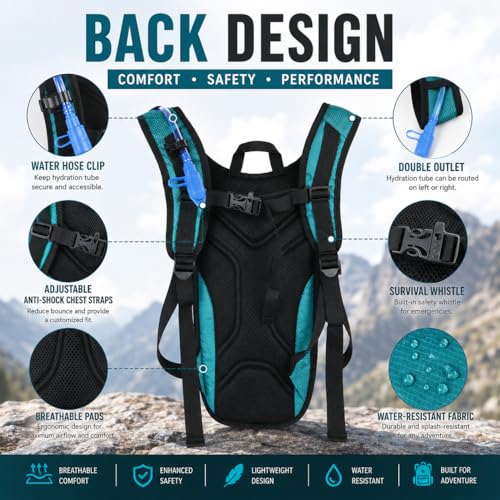 Lightweight Hydration Backpack (Green)