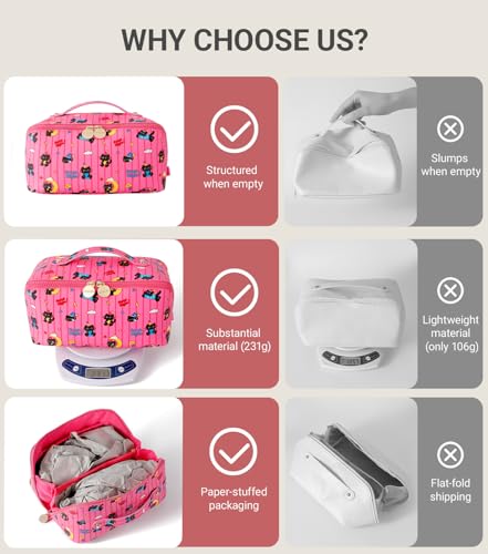 Travel Makeup Bag for Women (Mooncat)