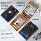 Airtag Wallet for Men (Carbon Black005)