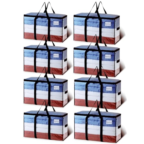 8 Pack Clear Extra Large Moving Bags (Clear / 8 Large)