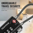 TSA Approved Luggage Locks (1.4*0.72*3.54 in / 4 Color Pack)