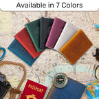Leather Passport Holder (Black / Usa Great Seal)