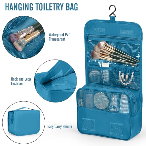 8 Set Packing Cubes for Travel Essentials (15 Ocean Blue)