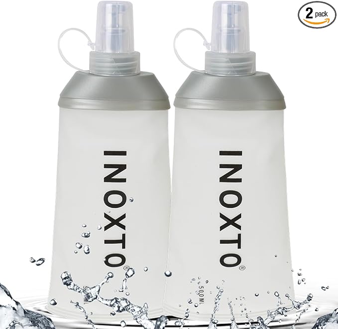 INOXTO Soft Flask, Collapsible Soft Water Bottles by INOXTO
