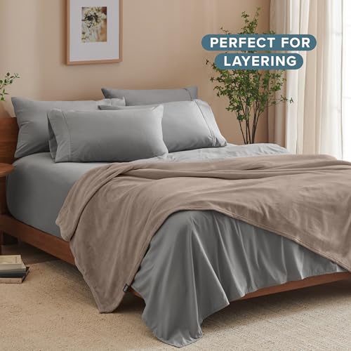 Fleece Blanket Luxury Microplush (Twin/Twin XL / 23 - Taupe)