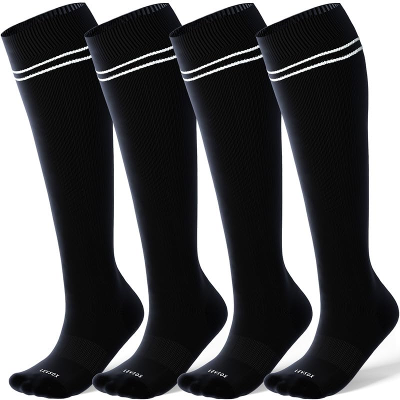Viscose Made from Bamboo Compression Socks for Pregnant Women 20 (X-Large / 4 Pair-black)