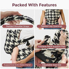 PureHug Baby Carrier (Cotton-Houndstooth / Regular Fit (25"-50" Waist))