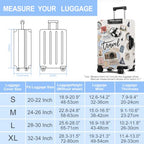 Travel Stickers Luggage Cover Washable Suitcase Protector Anti (Travel Stickers / M(24-26inch suitcase))