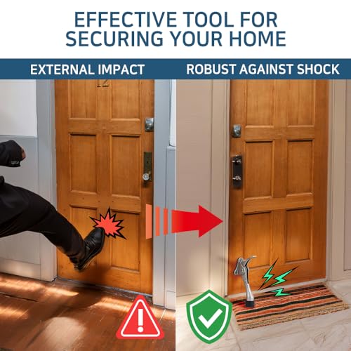 One Touch Kickdown Door Stopper (Chrome / 6 INCH X 1 PACK)