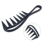 1Pc Black Large Tooth Detangle Comb Shampoo Wide Teeth Comb Hair Salon Shampoo Unbreakable,Hair Combs,Beauty and Personal Care Styling Tools and Appliances