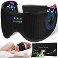 Sleep Headphones Sleep Mask with Bluetooth Headphones (Black Silk)