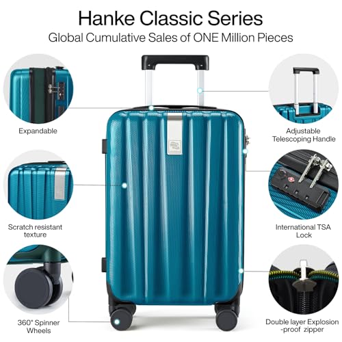 Expandable Hard Shell Luggage Sets (2 Pc Set EXT (20/29) / Caribbean Blue)