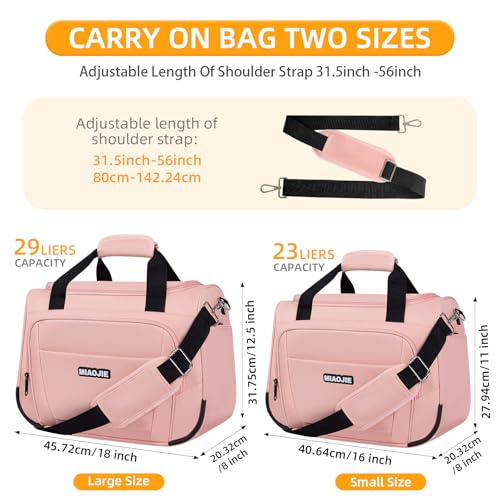 Underseat Carry On Luggage Bag (Pink / 18IN)