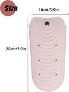 Heat Insulating Silicone Mat Pouch for Hair Styling Tools, Curling & Flat Irons Anti-Slip Travel Cover, Small Portable Straightener Pad for Curler Wands Storage, Hot Waver (Pink)