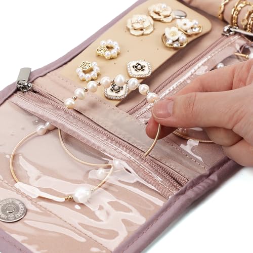 Travel Jewelry Case (Peach-Pink / Samll)