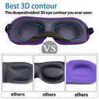 3D Eye mask for Sleeping (Black+red)