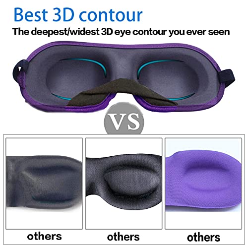 3D Eye mask for Sleeping (Black+gray)