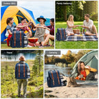 Picnic Backpack for 4 Person w (Navy-blue / 4 Person)