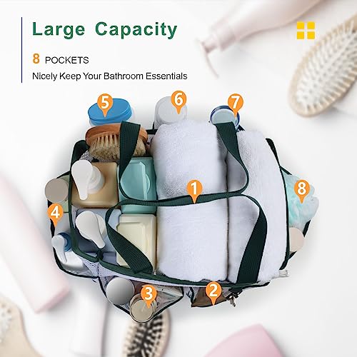 Shower Caddy Portable (Green Pineapple / L (Classic Dorm Caddy))