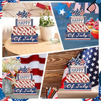 Tiered Tray Decor Set (Happy 4th of July)