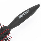 uxcell Curly Hair Hairbrush, Professional Round Tangle Hairbrush for Blow Drying, Curling Hair Comb with Plastic Handle for Detangling, Hair Styling Bristles for Women Men, 1 Pack
