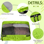Packing Cubes for Suitcase Large Organizer Bags (Green / Mixed)