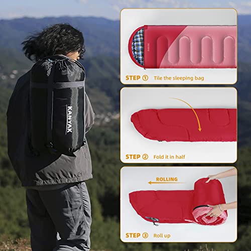 Camping Sleeping Bag (Red)