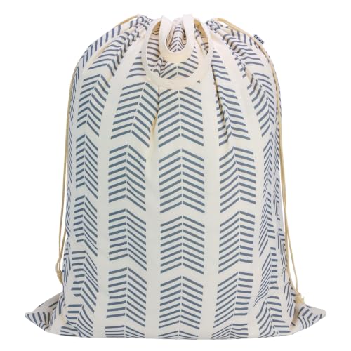 Canvas Laundry Bag with Handles & Drawstring 30"Wx35"H (Geom Arrow L+ / L+ 30"Wx 35"H┃1 Pack)