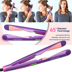 Pro Twist Flat Iron Curling Iron in One (Purple)