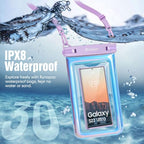 Waterproof Phone Pouch Floating [Up to 10''] (Extra Large [10inch] / Iridescent)