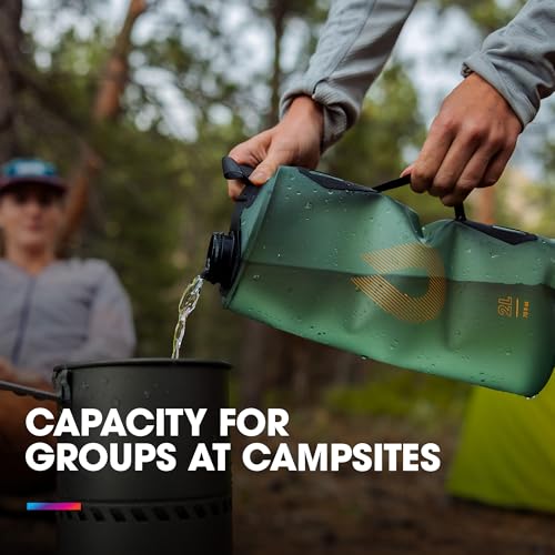 Seeker Collapsible Camping Water Storage (Sutro Green / 2 Liter)