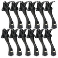 12 Packs Heavy Duty Kickdown Door Stopper (Black / 4 inch x 12pack)