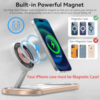 3 in 1 Fast Wireless Charger Stand for iPhone (Golden)