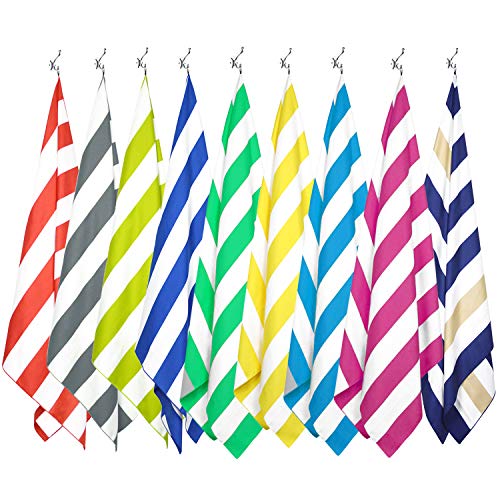 Microfiber Beach Towel Sand (F-set (9) / Large(60x30"))