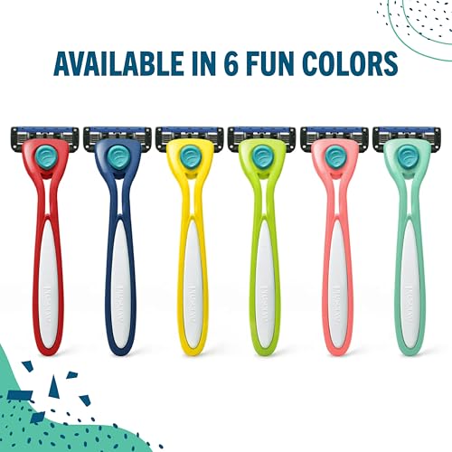 Shave 5 Five Blade Refillable Razor (Coral Pink)