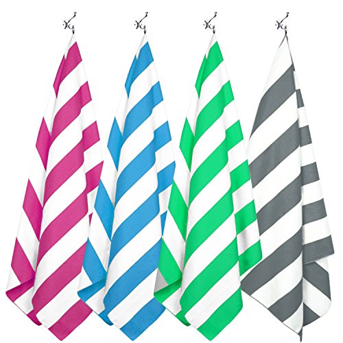 Microfiber Beach Towel Sand (G-set (4)-green/Rose Red/Blue/Gray / Large(60x30"))