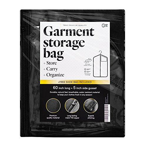 Luxury Storage Garment Bag for Long Coat (60 Inch)