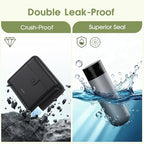 Travel Bottles TSA 4x2oz With Case Leak (Black)