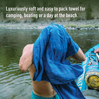 Tek Towel Plush Camping and Travel Towel (Outback Orange / Large)
