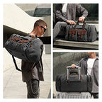 Canvas Duffle Bag (Black / Large-50L Duffle Bag)