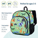 12 Inch Toddler Backpack for Kids (12 x 10 x 4.5 inches / Wild Animals)
