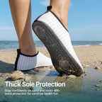 Water Shoes for Women Men Quick (10-11 Women/9-10 Men / White-w001)