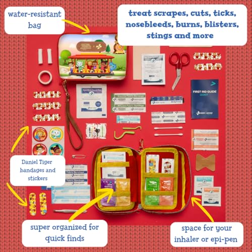 KeepGoing Daniel Tiger’s Travel First Aid Kit for Kids 130 Pc