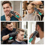 003 Professional Hair Clippers for Men with Clipper Trimmer Set (Green)