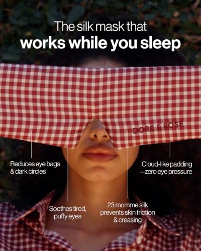 Deep Sleep Mask (Burgundy Checked)