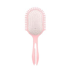 New Multifunctional Curly Hair Cushion Comb, 1Pc Oval New Air Cushion Comb WithHandle, Define Styling Brush,DetanglingHair Brush, Professional Hairstyle Comb, BouncingHair Brush (White Pink)