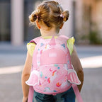 Toddler Backpack for Girls 2 (Butterfly-pink / Neoprene Toddler Backpack)