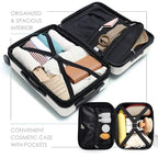20 Inch Carry On Luggage 22x14x9 Airline Approved (Carry-on 20 Inch / White)
